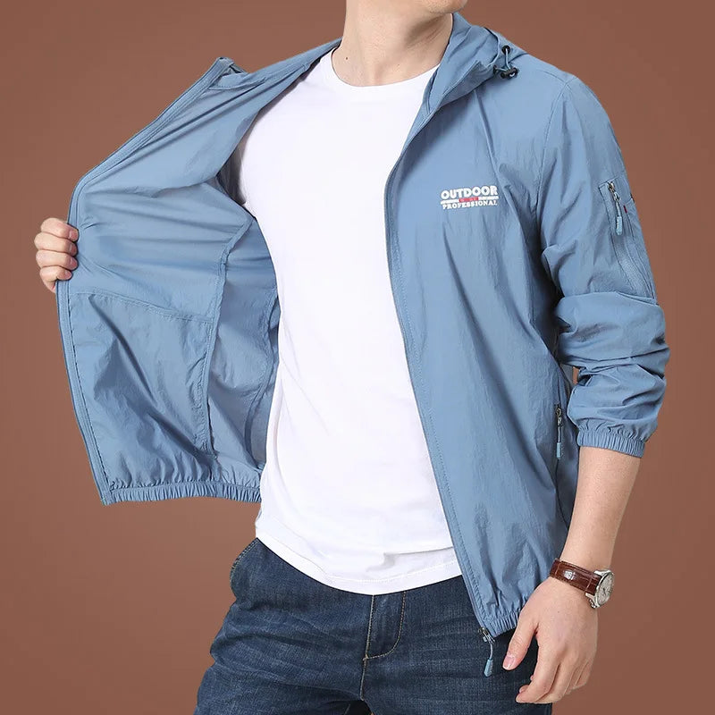 Casaco Masculino Anti-UV - UPF 50+ Secagem Rápida (Promoção de Verão 2025)