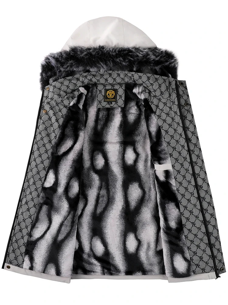 Casaco Masculino com Capuz Impermeável Acolchoado - (Promoção de Inverno 2025)
