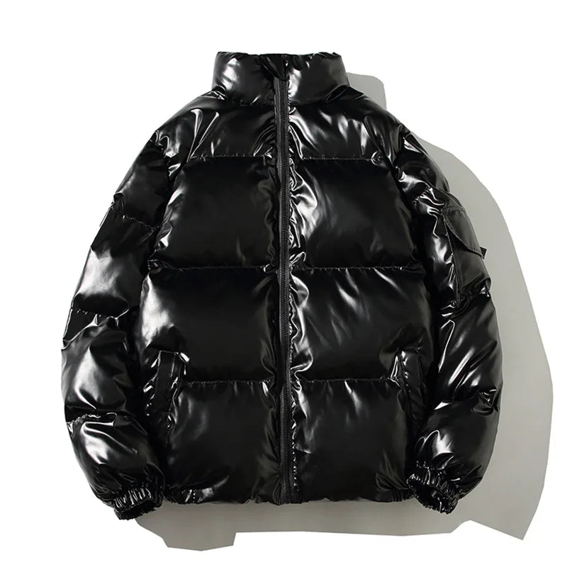 Jaqueta Parka Masculina com Capuz Forro Quente Design Corta-Vento com Zíper – (Promoção de Inverno 2025)