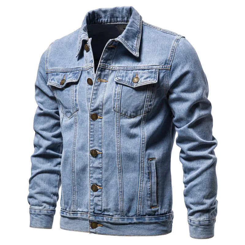 Jaqueta Masculina Jeans Casual Estilo Versátil – (Promoção de Inverno 2025)