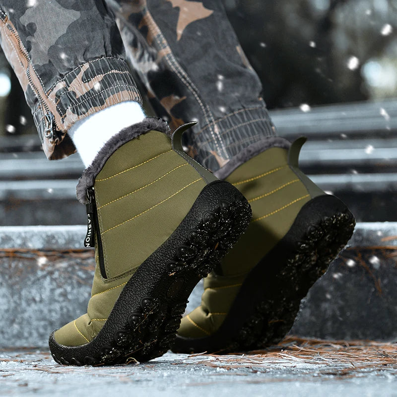 Bota Masculina Para Inverno WinterGrip™ Impermeável e Antiderrapante - (Promoção de Inverno 2025)