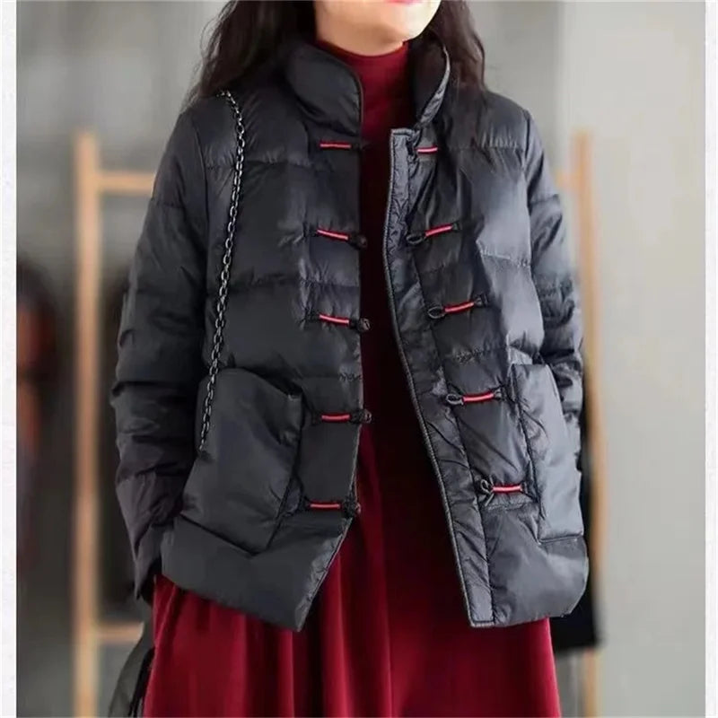 Casaco Feminino Acolchoado Para Inverno de Algodão (Promoção de Inverno 2025)