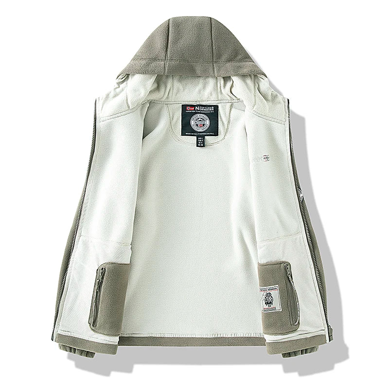 Jaqueta Masculina Polar para Inverno com Bolsos Casual - (Promoção de Inverno 2025)