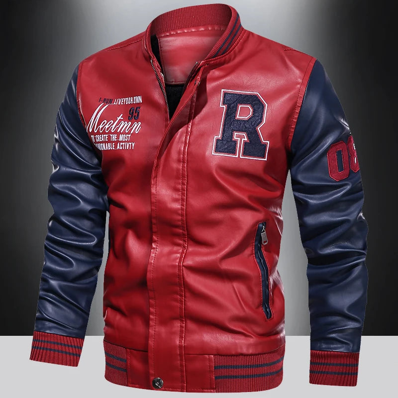 Jaqueta Masculina de Motoqueiro com Proteção Acabamento Impermeável Estilo Racing – (Promoção de Inverno 2025)
