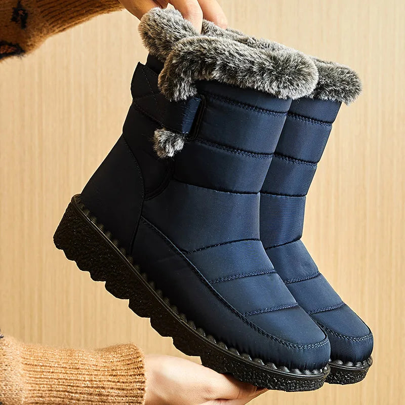 Bota Feminina Para Inverno Impermeável Salto Baixo (Promoção de Inverno 2025)