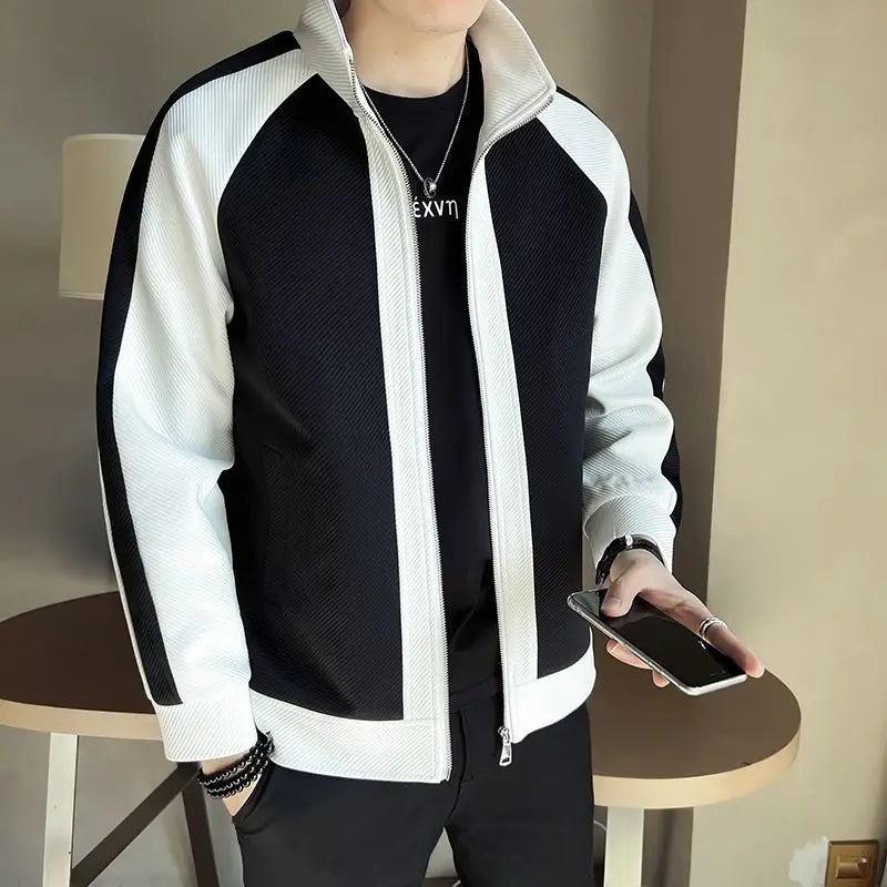Jaqueta Masculina Para Inverno Estilo Casual com Gola Alta – (Promoção de Inverno 2025)