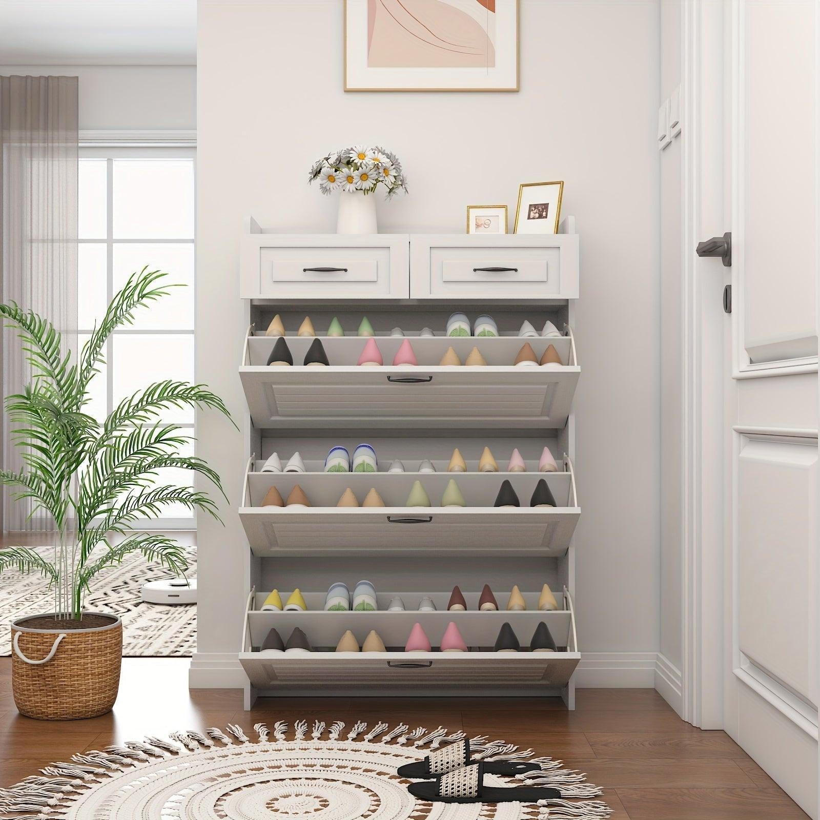 Armário de Sapatos com 3 Portas 2 Gavetas - (Promoção de Outubro)