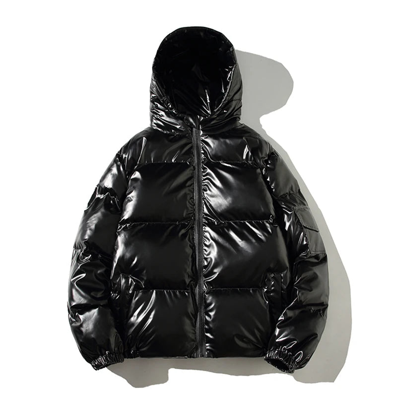 Jaqueta Parka Masculina com Capuz Forro Quente Design Corta-Vento com Zíper – (Promoção de Inverno 2025)