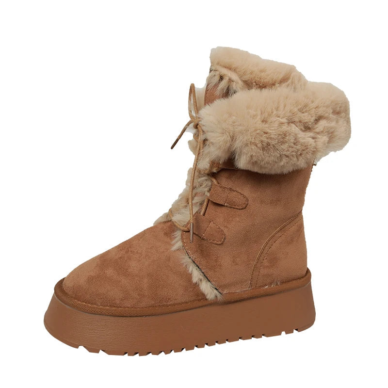 Bota Feminina Retrô com Solado Grosso Estilo Elegante Antiderrapante – (Promoção de Inverno 2025)