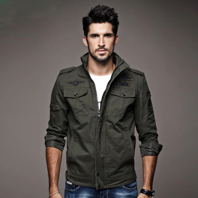 Jaqueta Militar Masculina Estilo Air Force - (Promoção de Inverno 2025)