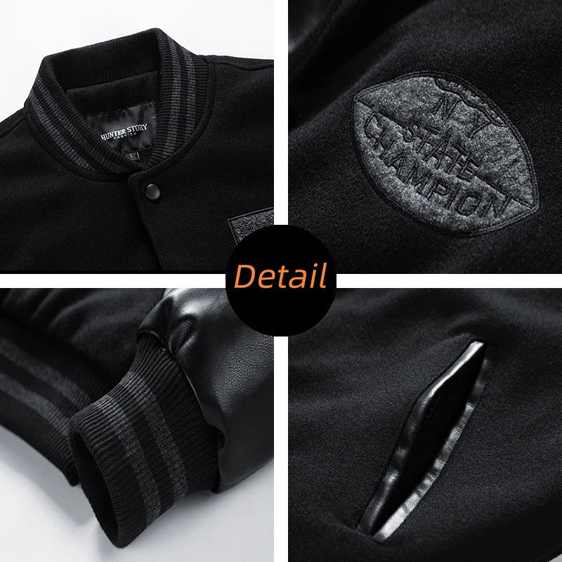 Jaqueta Masculina Baseball Larga Estilo Casual - (Promoção de Inverno 2025)