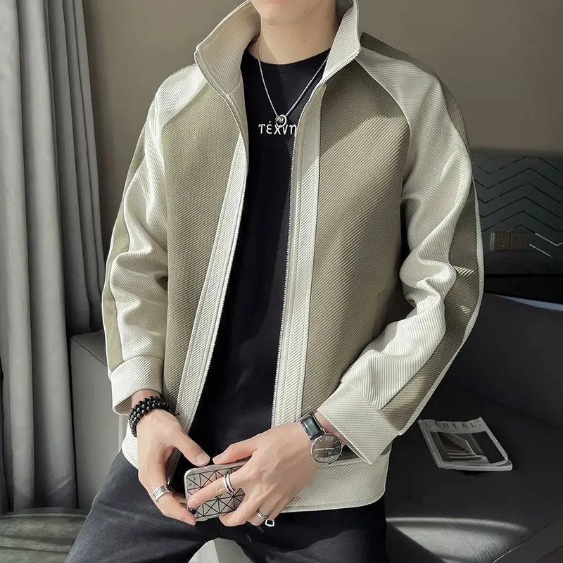 Jaqueta Masculina Para Inverno Estilo Casual com Gola Alta – (Promoção de Inverno 2025)