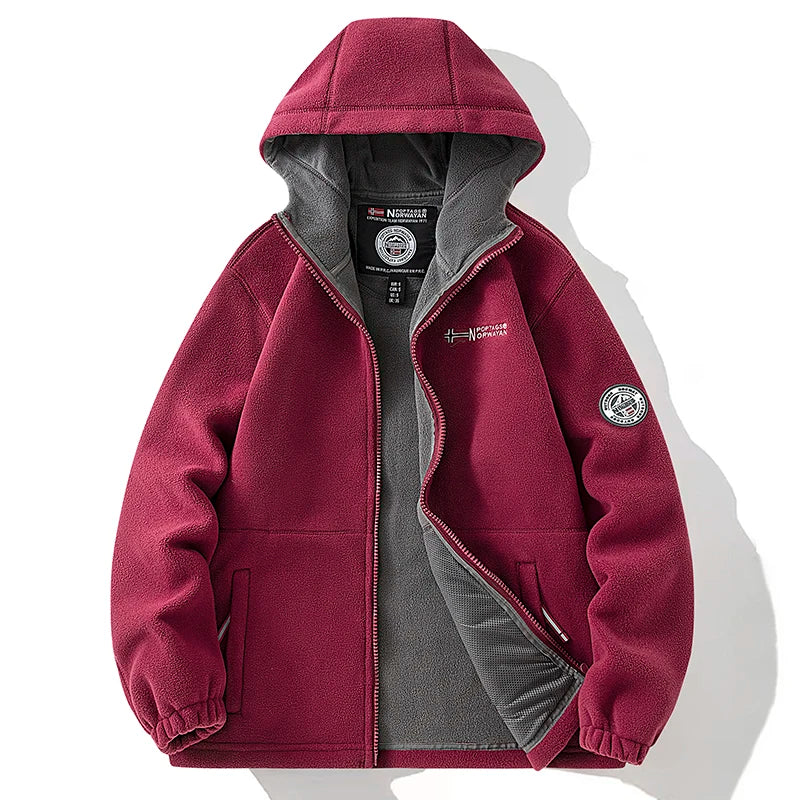 Jaqueta Masculina Polar para Inverno com Bolsos Casual - (Promoção de Inverno 2025)