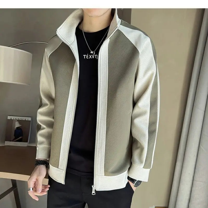 Jaqueta Masculina Para Inverno Estilo Casual com Gola Alta – (Promoção de Inverno 2025)