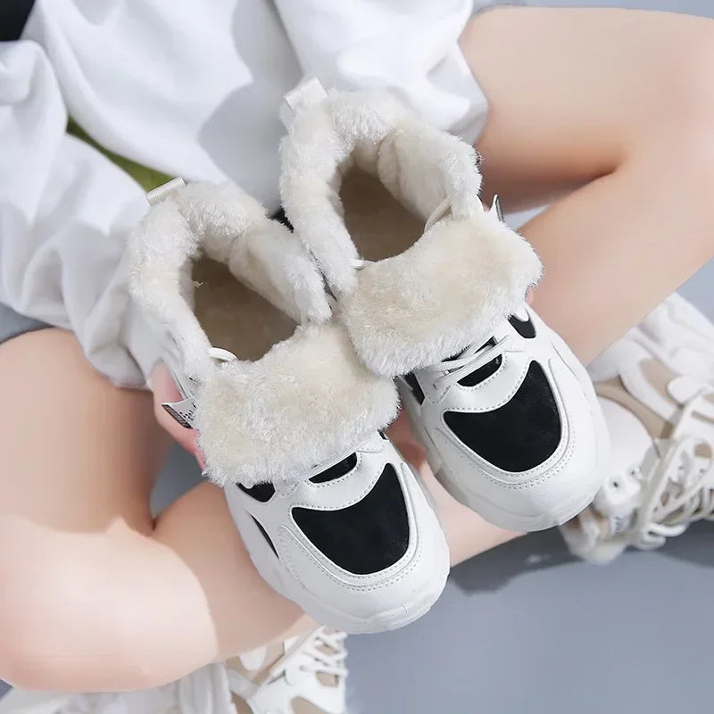 Bota Feminina Para Inverno Estilo Tênis com Forro de Algodão (Promoção de Inverno 2025)