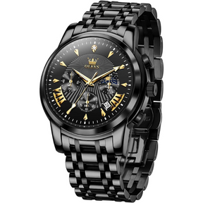 Relógio Masculino Olevs Saint Laurent Black