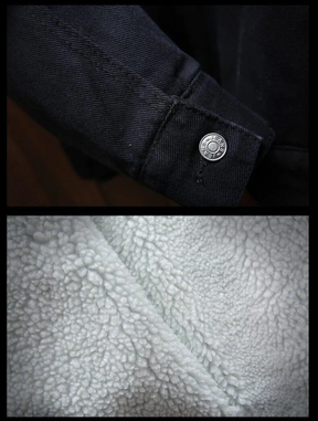 Jaqueta Jeans Masculina Forrada em Lã