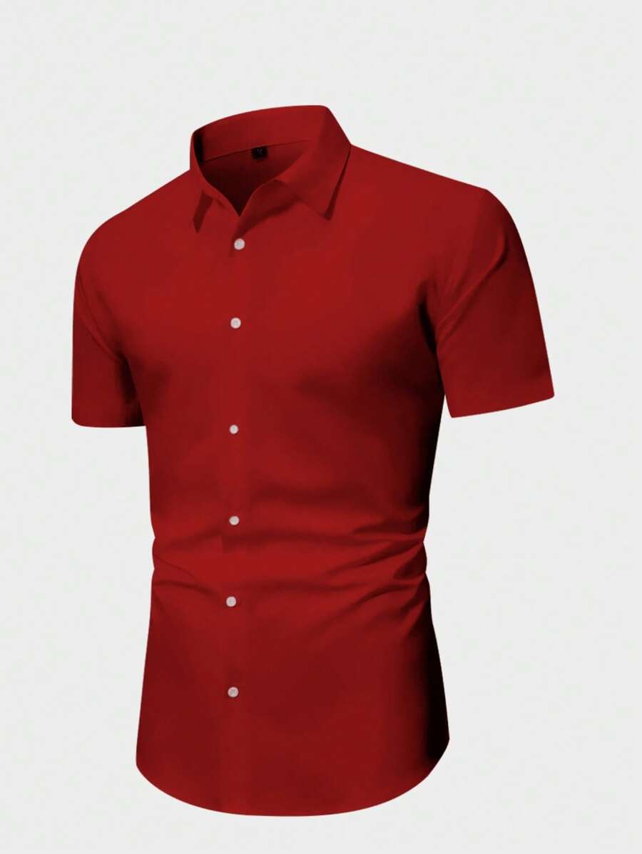 Camisa Masculina Manga Curta Gola Padre Qualidade Premium