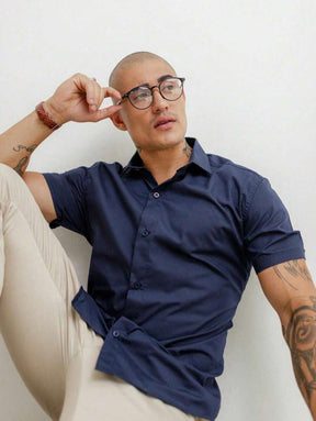 Camisa Masculina Manga Curta Gola Padre Qualidade Premium