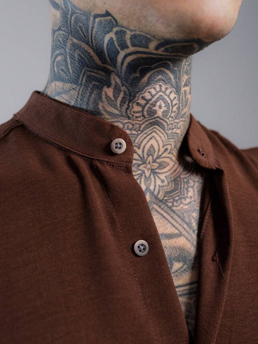 Camisa Masculina Manga Curta Gola Padre Qualidade Premium