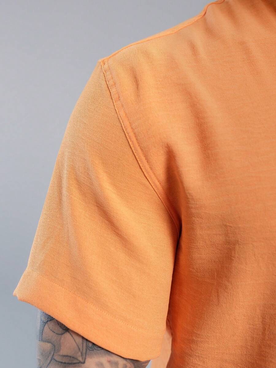 Camisa Masculina Manga Curta Gola Padre Qualidade Premium