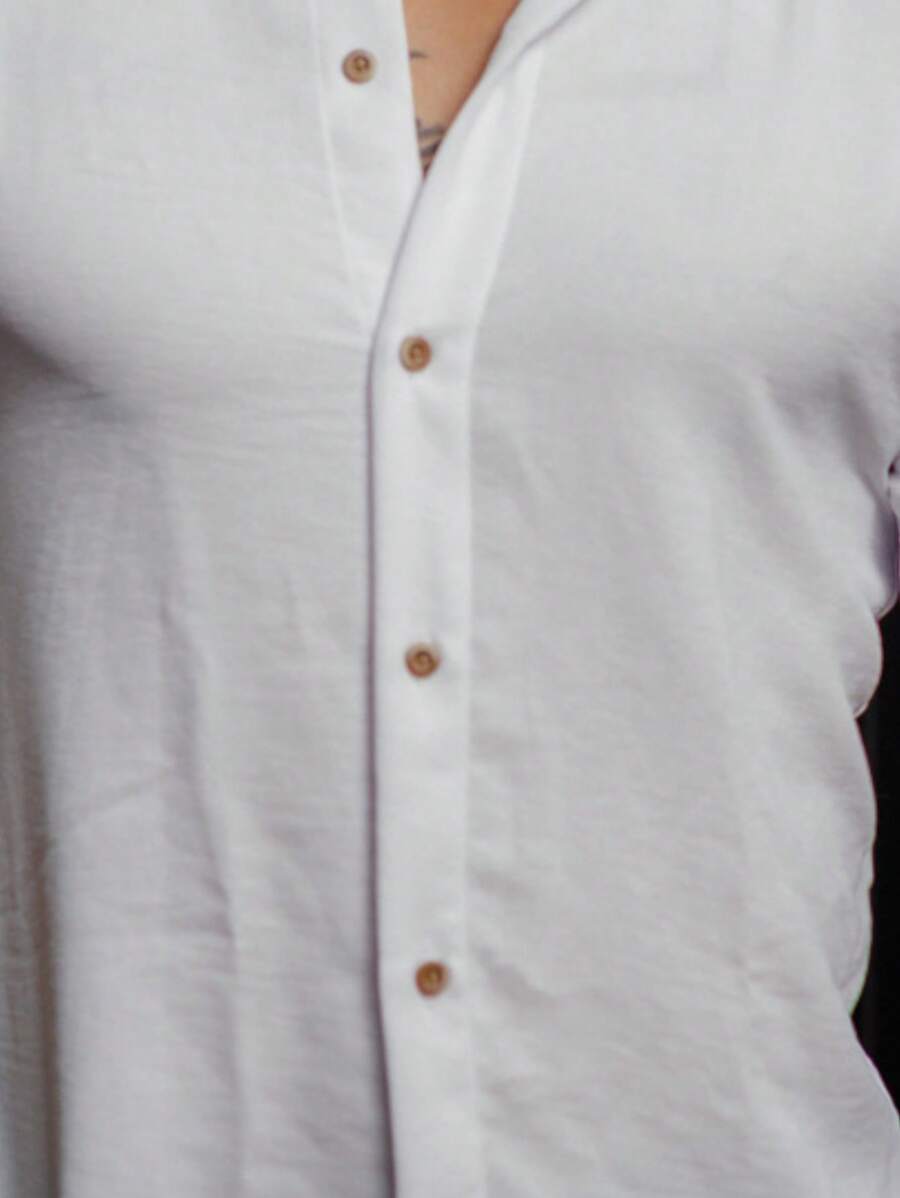 Camisa Masculina Manga Curta Gola Padre Qualidade Premium