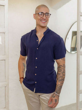 Camisa Masculina Manga Curta Gola Padre Qualidade Premium