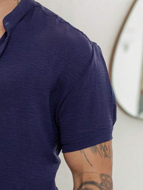 Camisa Masculina Manga Curta Gola Padre Qualidade Premium
