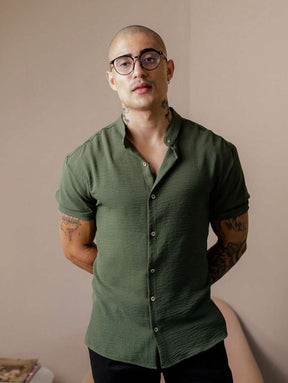 Camisa Masculina Manga Curta Gola Padre Qualidade Premium