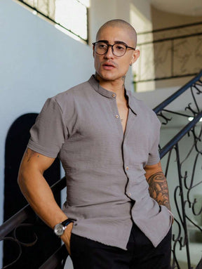 Camisa Masculina Manga Curta Gola Padre Qualidade Premium