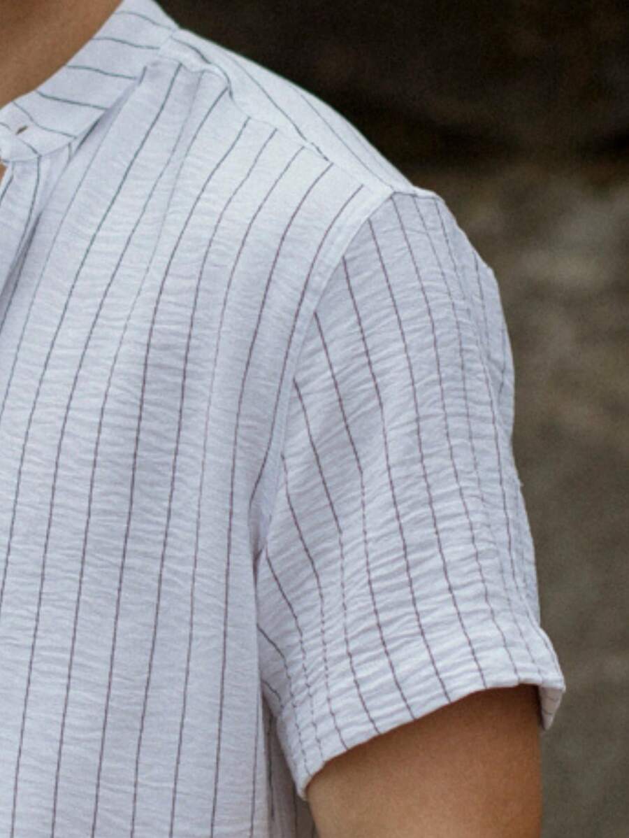 Camisa Masculina Manga Curta Gola Padre Qualidade Premium
