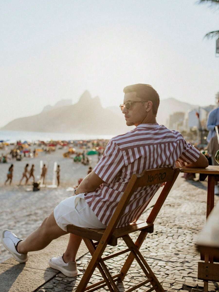 Camisa Masculina Manga Curta Gola Padre Qualidade Premium