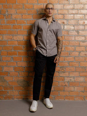 Camisa Masculina Manga Curta Gola Padre Qualidade Premium