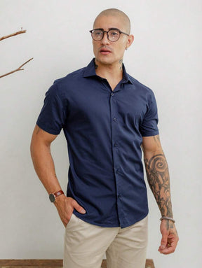 Camisa Masculina Manga Curta Gola Padre Qualidade Premium