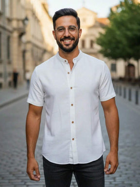 Camisa Masculina Manga Curta Gola Padre Qualidade Premium