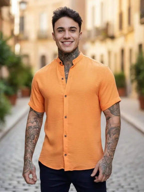 Camisa Masculina Manga Curta Gola Padre Qualidade Premium