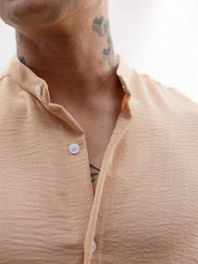 Camisa Masculina Manga Curta Gola Padre Qualidade Premium