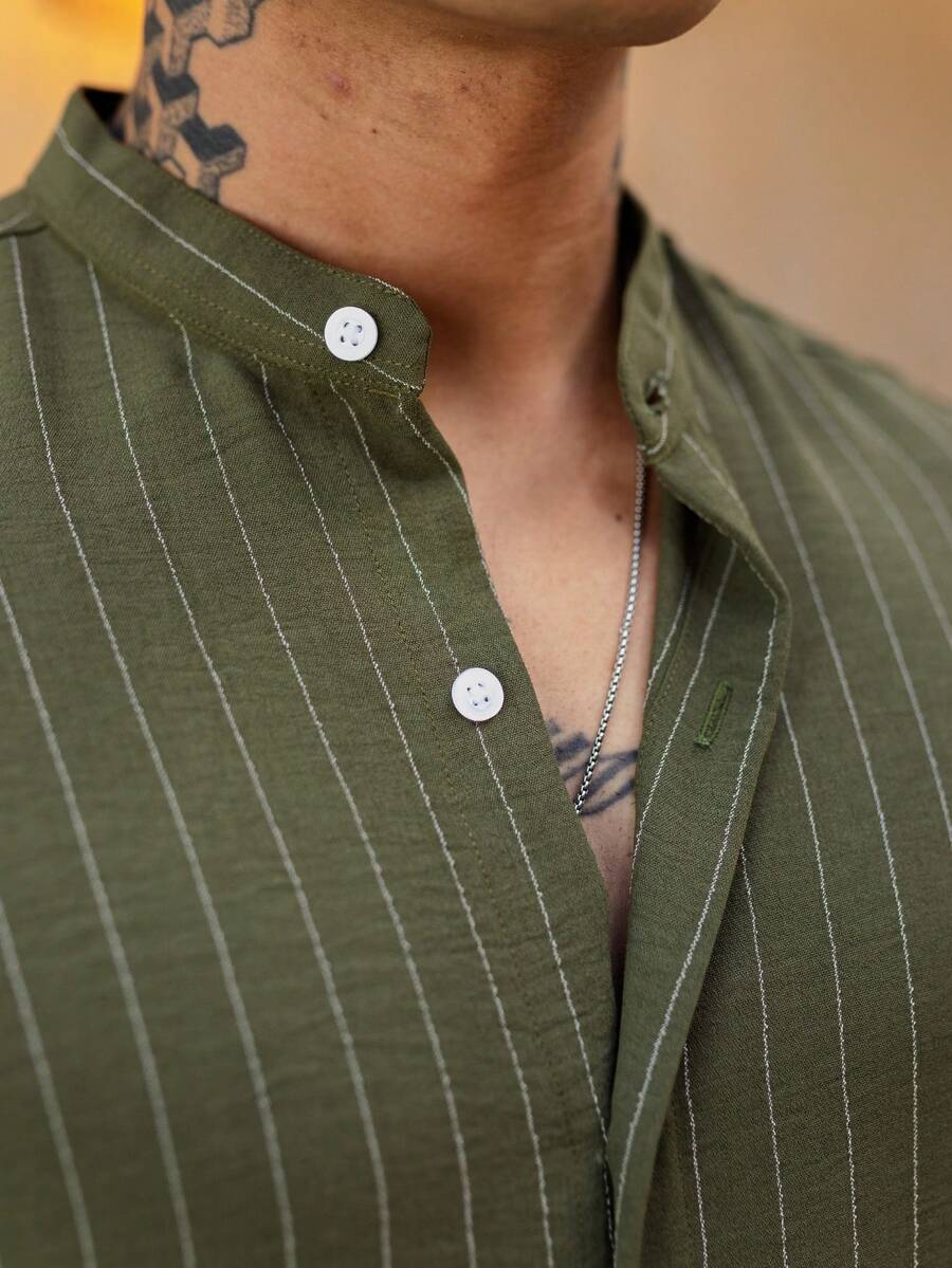Camisa Masculina Manga Curta Gola Padre Qualidade Premium