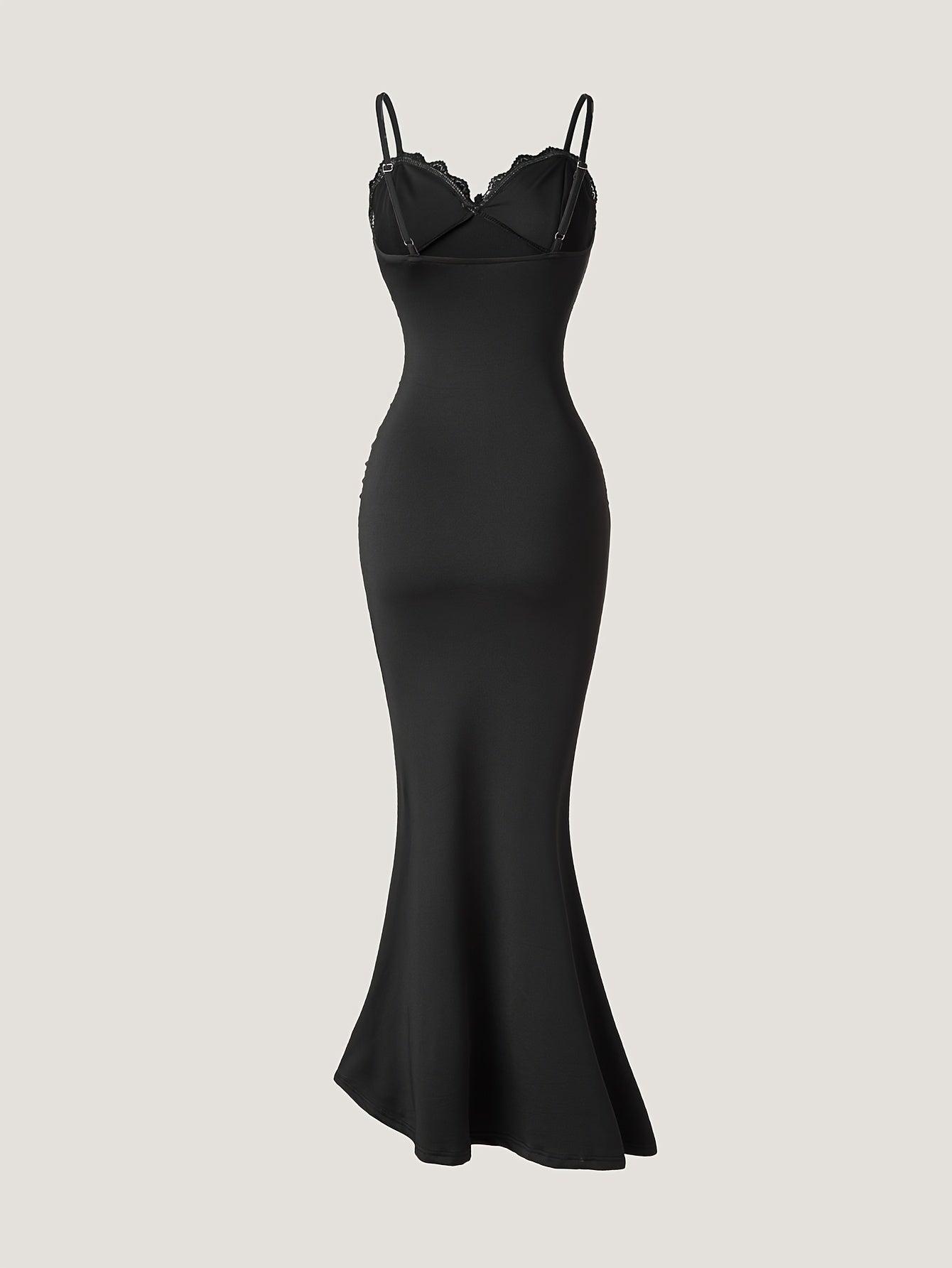 Vestido Longo de Festa com Renda