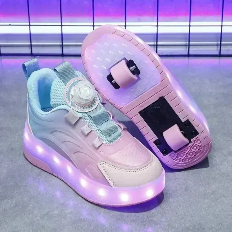 Tênis Infantil Pumello com Rodinhas e Luzes LED - (Promoção de Outubro)