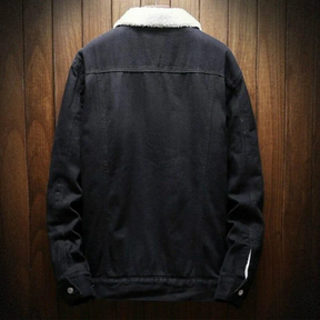Jaqueta Jeans Masculina Forrada em Lã