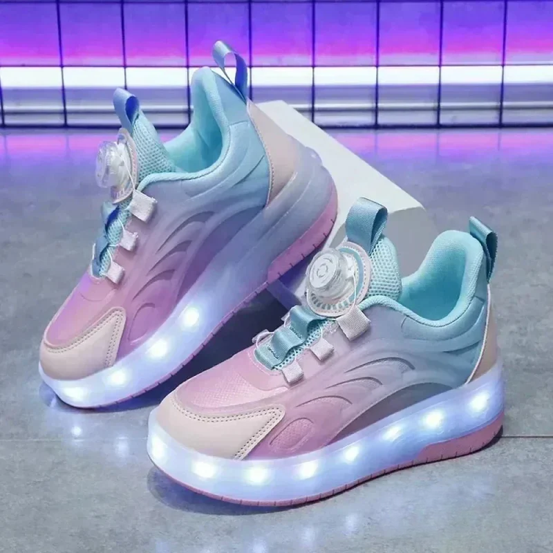 Tênis Infantil Pumello com Rodinhas e Luzes LED - (Promoção de Outubro)