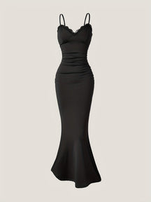Vestido Longo de Festa com Renda