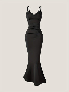 Vestido Longo de Festa com Renda