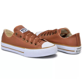 Tênis All Star em Couro Premium Caramelo