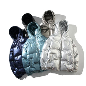 Jaqueta Parka Masculina com Capuz Forro Quente Design Corta-Vento com Zíper – (Promoção de Inverno 2025)