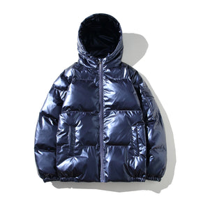 Jaqueta Parka Masculina com Capuz Forro Quente Design Corta-Vento com Zíper – (Promoção de Inverno 2025)