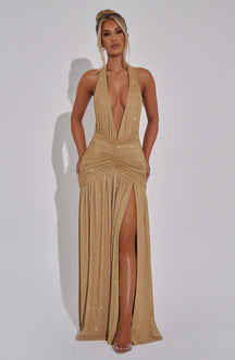 Vestido Longo com Fenda Modern Coven
