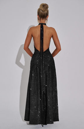 Vestido Longo com Fenda Modern Coven