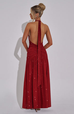 Vestido Longo com Fenda Modern Coven
